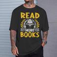 Read More Books Book Lovers Reading T-Shirt Gifts for Him
