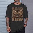 Read Coquette Bow Retro Western Groovy Leopard Reading T-Shirt Gifts for Him Read Coquette Bow Retro Western Groovy Leopard Reading T-Shirt Gifts for Him
