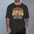 Reading Helps Your Mind Bloom Book Reading Book Lover T-Shirt Gifts for Him