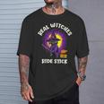 Real Witches Ridetick 面白い 黒猫 ハロウィン Tシャツ 彼への贈り物