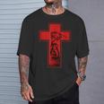 Regalo De Cruz Y Espada De Caballero Templario Camiseta unisex Regalos para él
