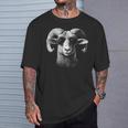 Retro Ram Inonnenbrille Herren Damen Kinder Neuheit Lustig Ram T-Shirt Geschenke für Ihn