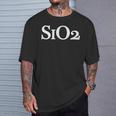 Sio2化学二酸化ケイ素クォーツシリカ化学処方 Tシャツ 彼への贈り物