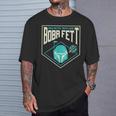 Star Wars The Book Of Boba Fett Galactic Outlaw Badge T-Shirt Gifts for Him