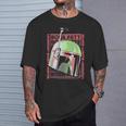 Star Wars The Book Of Boba Fett Helmet Text Stack T-Shirt Gifts for Him