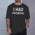 Tenía Potencial Broma De Física Retro Estilointage Camiseta unisex Regalos para él