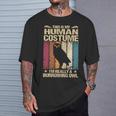 This Is My Human コスチューム I'm Really A Burrowing Owl 長袖tシャツ Tシャツ 彼への贈り物