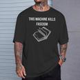 This Machine Kills Fascism 本読書 反トランプ Tシャツ 彼への贈り物
