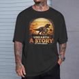 Unearth Story Summer Reading 2026 Dinosaurs Library Reading T-Shirt Gifts for Him