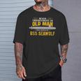 Ussシーウルフssn-21サブマリン 長袖tシャツ Tシャツ 彼への贈り物