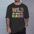 Wild About Reading Library Day Reading Books & Bookworm T-Shirt Gifts for Him Wild About Reading Library Day Reading Books & Bookworm T-Shirt Gifts for Him