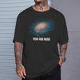 You Are Here 宇宙 銀河 天文学 Tシャツ 彼への贈り物