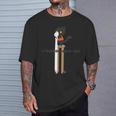 【長い猫】 ロングキャット メンズ レディース キッズ ねこ イラスト Tシャツ 彼への贈り物