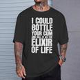 あなたの精子を瓶詰めして人生の万能薬として売ってもいいよ Tシャツ 彼への贈り物