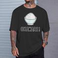おかわり！ Okawari（ごはん 大好き）【お茶碗】ご飯タイム【変なtシャツ屋さん】面白い言葉 ポップ デザイン Tシャツ 彼への贈り物