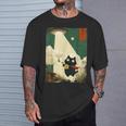 おもしろい 日本猫誘拐 エイリアン Ufo ギター ウクレレ 音楽 Tシャツ 彼への贈り物