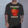 おもしろイタリアンブレインロットミームキッズボーイズストロベリーエレファント Tシャツ 彼への贈り物