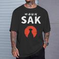 おもしろ人気tシャツ 特酒部隊「Sakサック」 長袖tシャツ Tシャツ 彼への贈り物