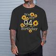 かわいいひまわり 94歳の誕生日 94歳の誕生日 Tシャツ 彼への贈り物