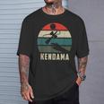 けん玉トス レトロサンセット けん玉 スピリット・オブ・ケンダマ Tシャツ 彼への贈り物