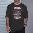 このプリンセスはオートバイブーツを身に着けていません ガラスのスリッパは面白い Tシャツ 彼への贈り物