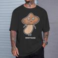 しいたけ キノコ 顔 イラスト かわいい おもしろ 面白い 簡単 シンプル ゆるい 野菜 Tシャツ 彼への贈り物