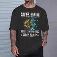 どんな隙間も埋めることができる溶接機、面白い加工溶接 Tシャツ 彼への贈り物