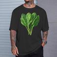 ほうれん草 野菜モチーフ 庭 ほうれん草 Tシャツ 彼への贈り物