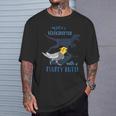 わたしのペットはふわふわお尻オカメインコの鳥を持ったベロキラプトル Tシャツ 彼への贈り物