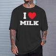 アイ・ラブ・ミルク Tシャツ 彼への贈り物