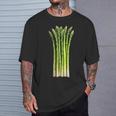 アスパラガス 野菜 グラフィックアート アスパラガス Tシャツ 彼への贈り物