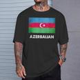 アゼルバイジャン国旗tシャツ Tシャツ 彼への贈り物