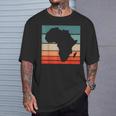アフリカ地図 大陸 アフリカの誇りに ブラック 歴史月 Tシャツ 彼への贈り物