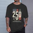アメリカ250周年記念 愛国心が強い7月4日 250年 長袖tシャツ Tシャツ 彼への贈り物