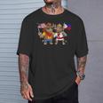 アメリカ・フィリピン国旗 誇り高いフィリピン系アメリカ人のルーツ フィリピン系アメリカ人の遺産 長袖tシャツ Tシャツ 彼への贈り物