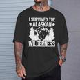 アラスカの荒野を生き延びたアラスカ 長袖tシャツ Tシャツ 彼への贈り物