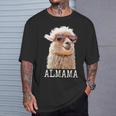 アルママ かわいい アルパカ ママ ダジャレ ラマ プレママ 家族 マタニティ 動物 Tシャツ 彼への贈り物