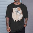 イングリッシュブルドッグハグ Tシャツ 彼への贈り物