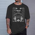 ウィジャボード不気味なホラーゲームでハロウィンアートをプレイ Tシャツ 彼への贈り物
