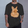 ウサギ ライオンヘッド ウサギ Tシャツ 彼への贈り物