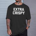 エキストラクリスピーtシャツ面白い言葉で皮肉なノベルティユーモア Tシャツ 彼への贈り物