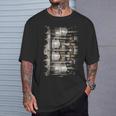 エンジンピストン断面背景 Tシャツ 彼への贈り物