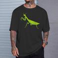 オオカマキリ_昆虫_蟷螂_かまきり Tシャツ 彼への贈り物