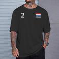 オランダ 2号 国旗 国 遺産 Tシャツ 彼への贈り物