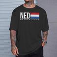 オランダの旗、オランダ、陸上競技、スポーツゲーム、ジャージ。 Tシャツ 彼への贈り物
