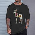 オリックス 動物 モチーフ イラスト オリックス Tシャツ 彼への贈り物