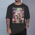 カップケーキの森の猫 Tシャツ 彼への贈り物