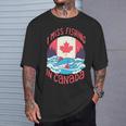 カナダでの釣り 長袖tシャツ Tシャツ 彼への贈り物
