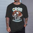 カニアレルギー Crab Allergy Community Tシャツ 彼への贈り物
