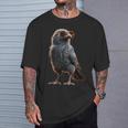 カラス 鳥 カラス ハクセキレイ ハシブトガラス クロカラス Tシャツ 彼への贈り物